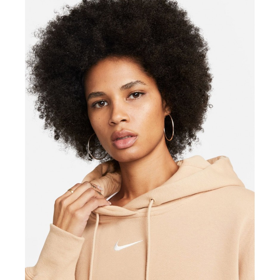 NIKE W NSW PHNX FLC PO HOODIE OOS DQ5858-200 Beige