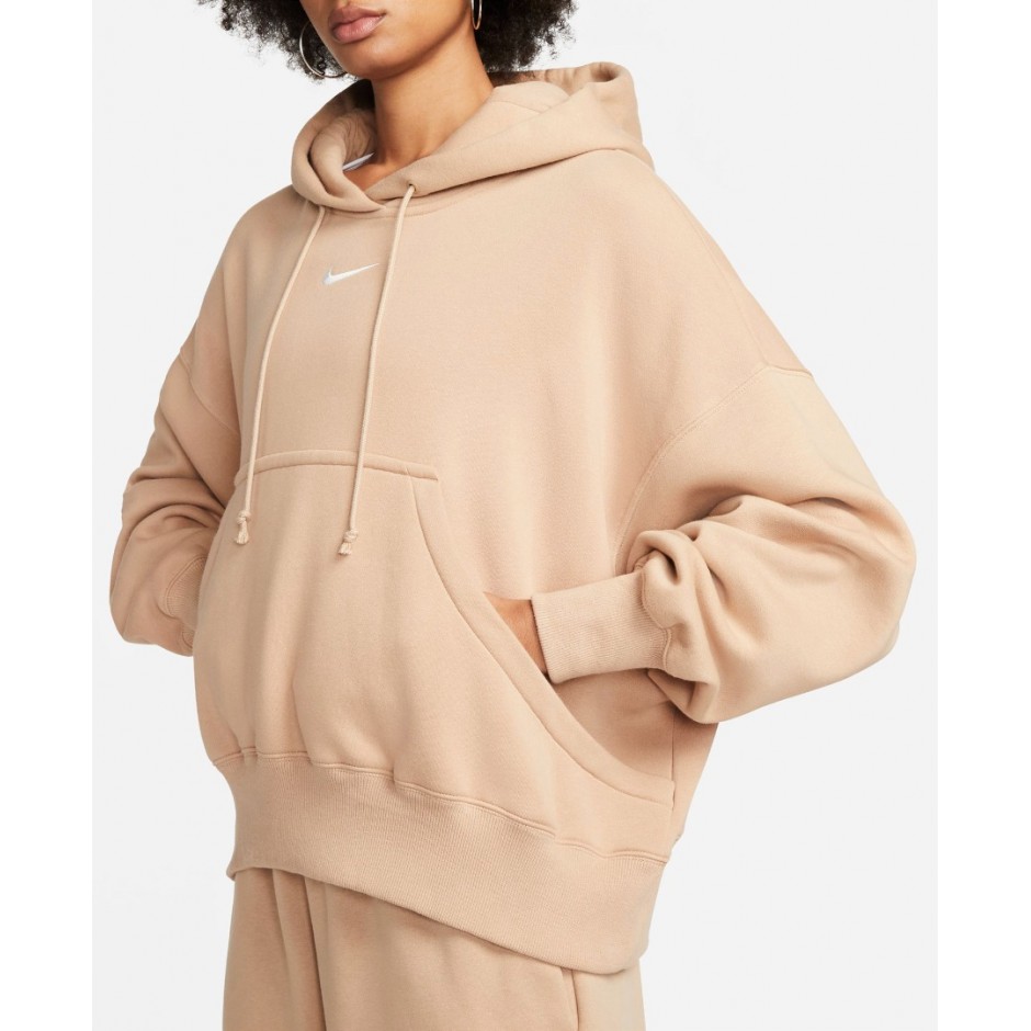 NIKE W NSW PHNX FLC PO HOODIE OOS DQ5858-200 Beige