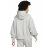 Nike Sportswear Phoenix Fleece Γκρί - Γυναικεία Μπλούζα Φούτερ Εικόνα 0