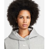 Nike Sportswear Phoenix Fleece Γκρί - Γυναικεία Μπλούζα Φούτερ Εικόνα 2