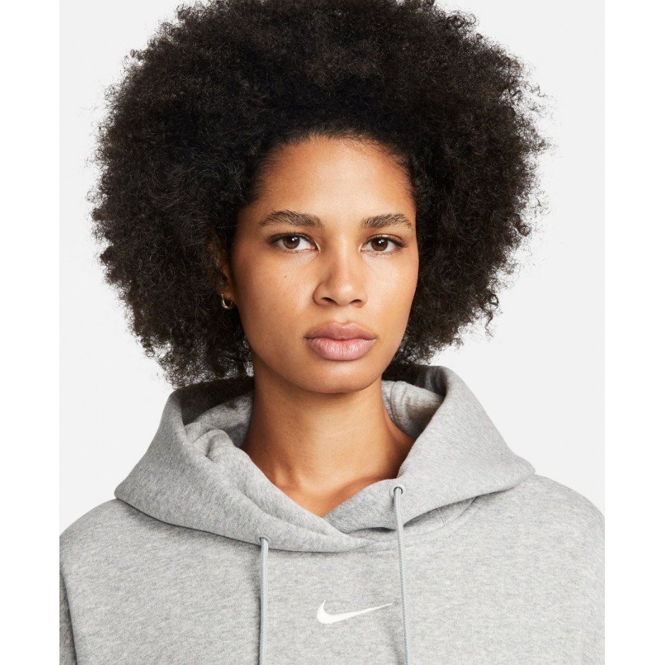 Nike Sportswear Phoenix Fleece Γκρί - Γυναικεία Μπλούζα Φούτερ