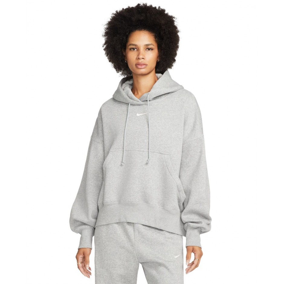 Nike Sportswear Phoenix Fleece Γκρί - Γυναικεία Μπλούζα Φούτερ