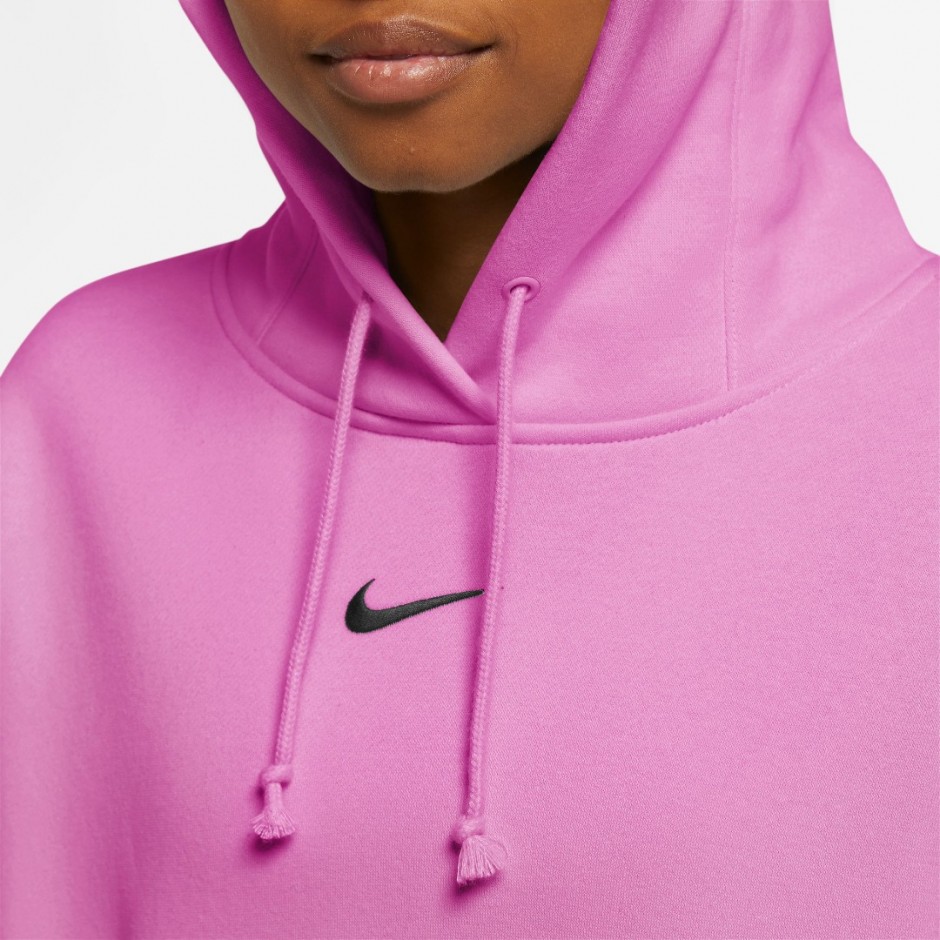 Nike Sportswear Phoenix Fleece Ροζ - Γυναικείο Φούτερ Με Κουκούλα