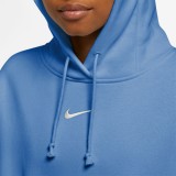 Nike Sportswear Phoenix Fleece Σιέλ - Γυναικείο Φούτερ Με Κουκούλα Εικόνα 1