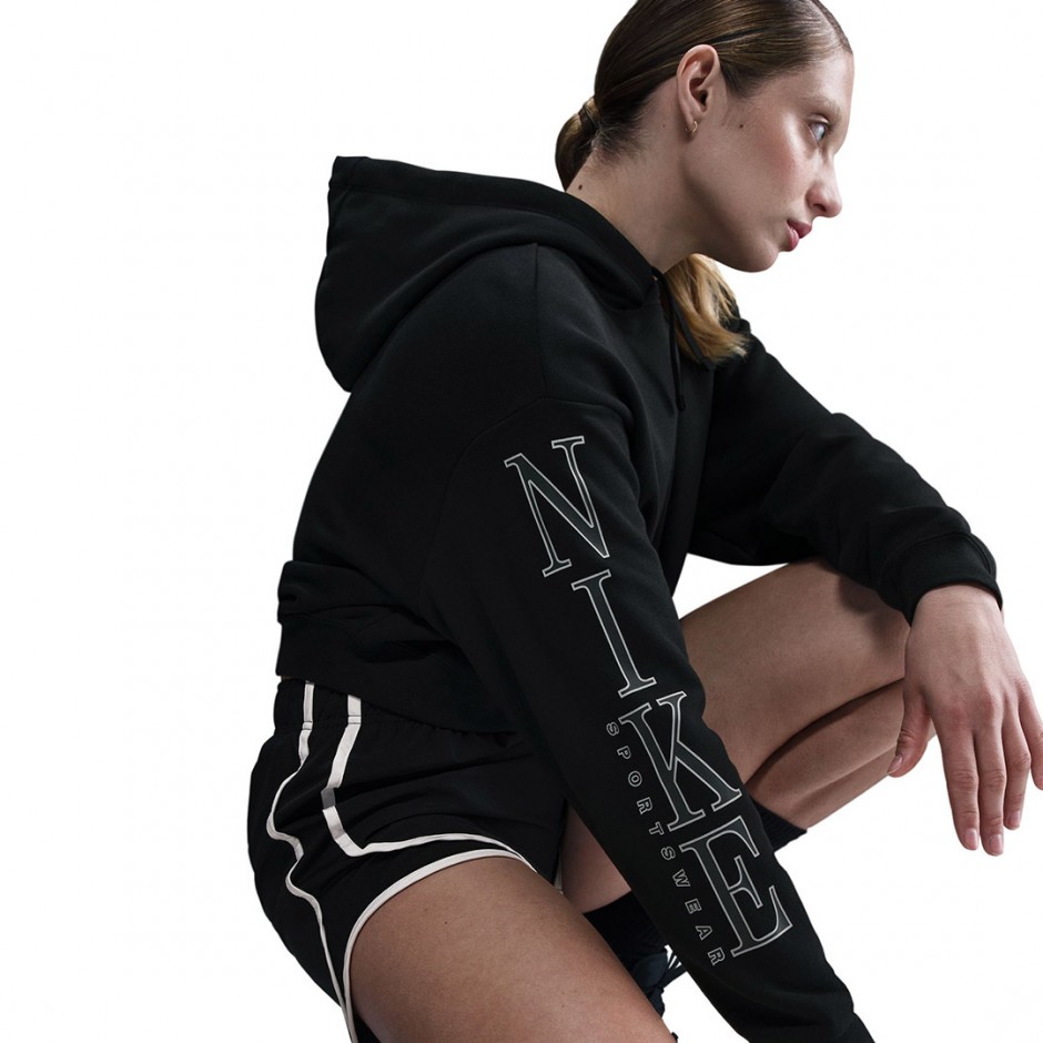 Γυναικείο Φούτερ Μαύρο - Nike Sportswear Club Fleece