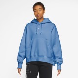 Nike Sportswear Phoenix Fleece Σιέλ - Γυναικείο Φούτερ Με Κουκούλα Εικόνα 