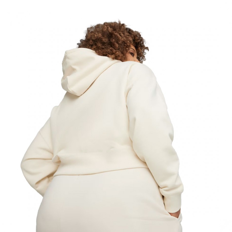 PUMA BETTER CLASSICS CROPPED HOODIE TR 624229-67 Beige