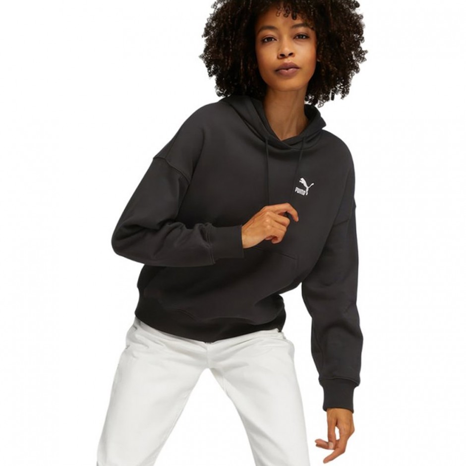 PUMA CLASSICS OVERSIZED HOODIE TR 621406-01 Black