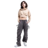 KARL KANI WOVEN SIGNATURE CORSET HOODIE KW241-006-1-BEIGE Beige Image 2