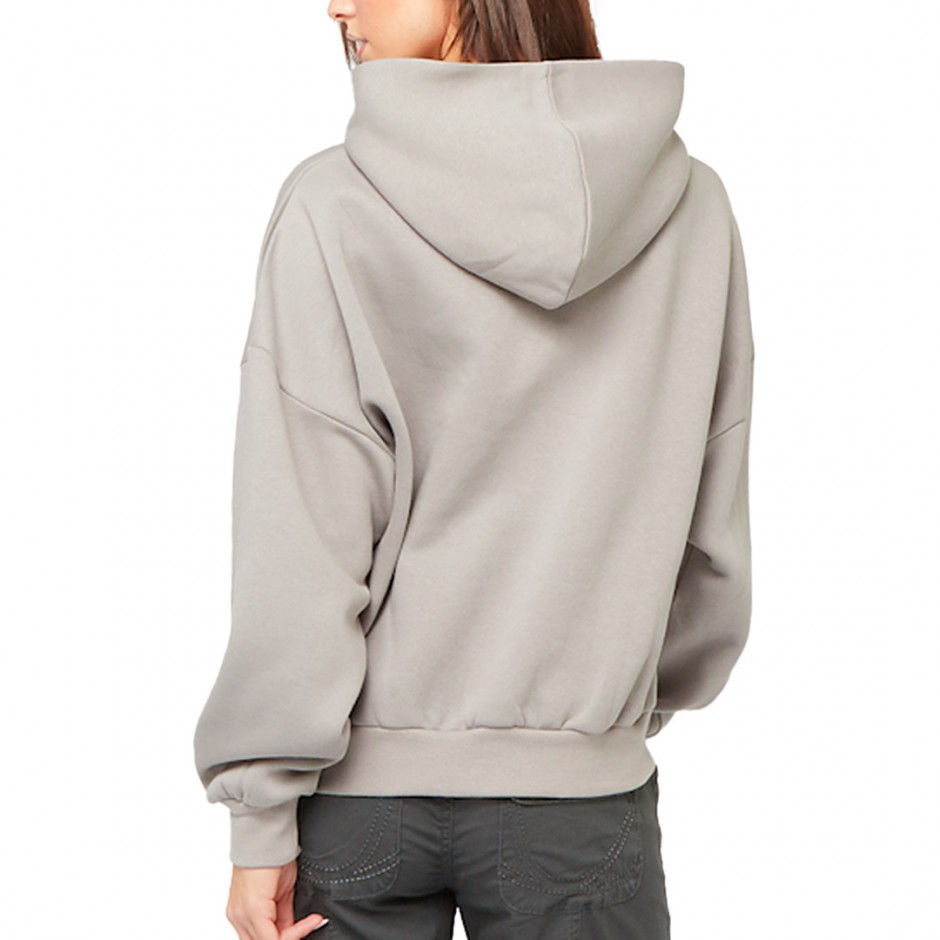 KARL KANI WOVEN SIGNATURE GLITTER OS HOODIE KW244-006-1-LIGHT GREY Grey