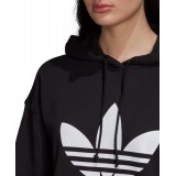 adidas Originals ADICOLOR TREFOIL HOODIE FM3307 Black Image 2