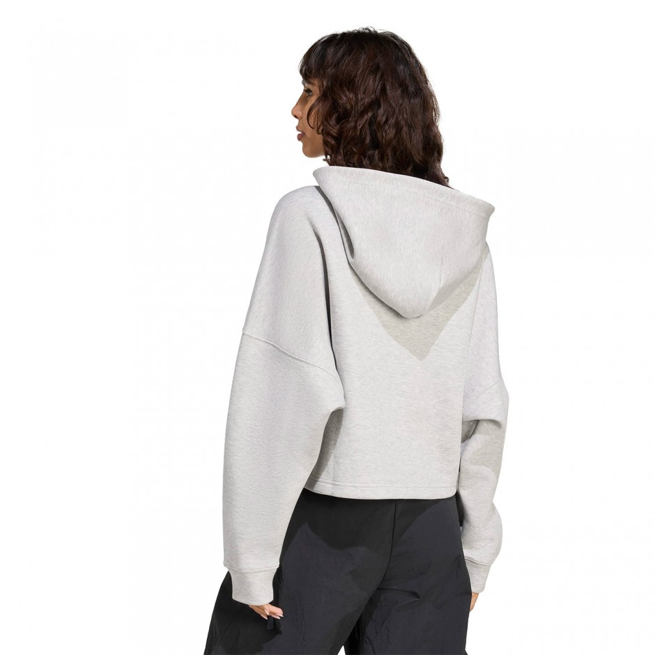 Γυναικείο Φούτερ Γκρι - adidas Originals Off Placed 3-Stripes