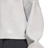 Γυναικείο Φούτερ Γκρι - adidas Originals Off Placed 3-Stripes Εικόνα 2