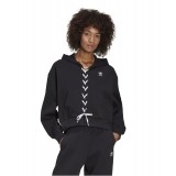 Γυναικεία Μπλούζα Φούτερ adidas Originals HOODIE Μαύρο HK5057 Εικόνα 