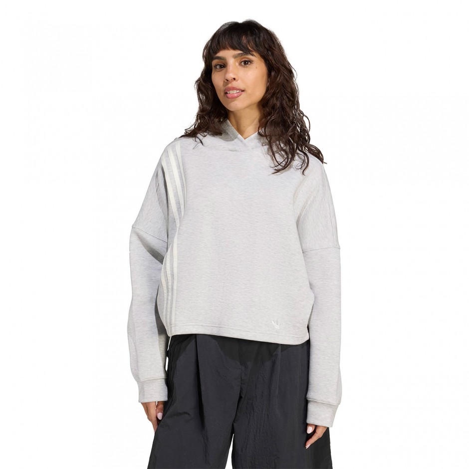 Γυναικείο Φούτερ Γκρι - adidas Originals Off Placed 3-Stripes