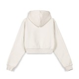 GRIMEY MADRID THE CONNOISSEUR GIRL CROP HOODIE GGCCH365-BCL White Image 1
