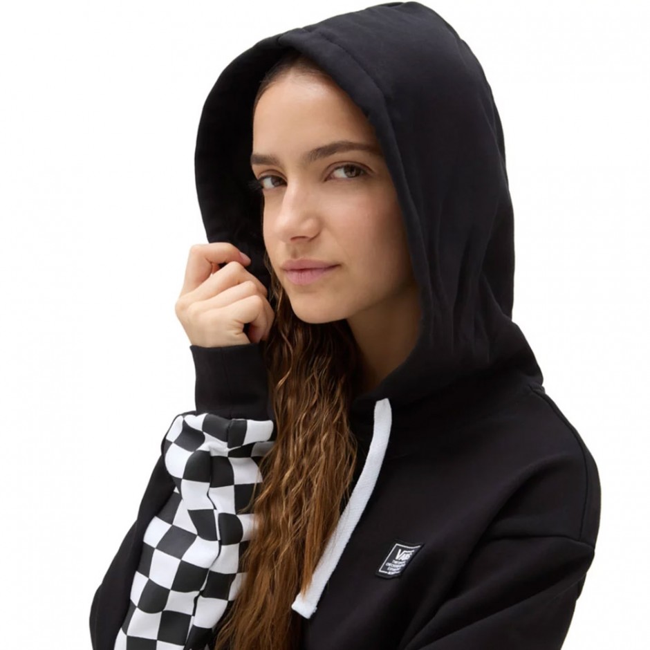 VANS BOOM BOOM CHECK PULLOVER HOODIE Μαύρο