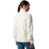 Γυναικεία Μακρυμάνικη Μπλούζα Λευκή - The North Face Glacier 1/4 Zip Fleece Εικόνα 0
