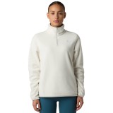 Γυναικεία Μακρυμάνικη Μπλούζα Λευκή - The North Face Glacier 1/4 Zip Fleece Εικόνα 