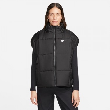 Nike Sportswear Classic Puffer Μαύρο - Γυναικείο Αμάνικο Μπουφάν