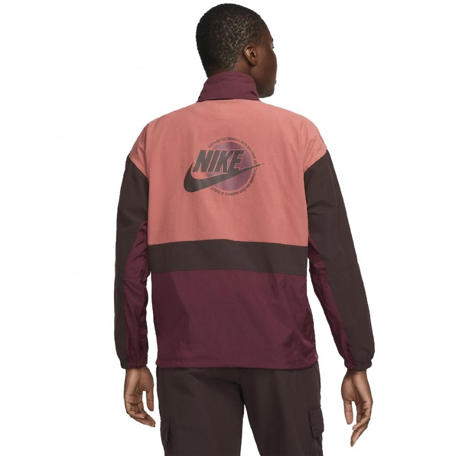 Γυναικείο Μπουφάν NIKE W NSW JKT REV HZ LW SU Μπορντό