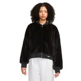 NIKE W NSW FAUX FUR BOMBEER FB8692-010 Black Image 1
