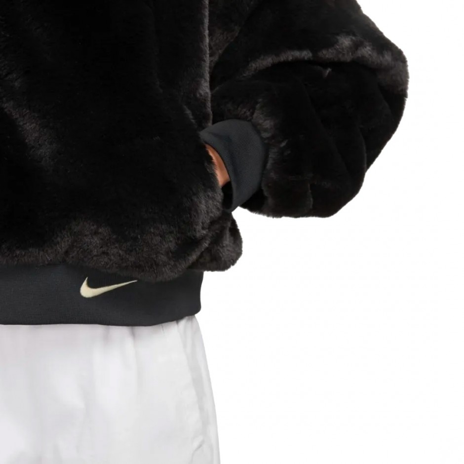 NIKE W NSW FAUX FUR BOMBEER FB8692-010 Black