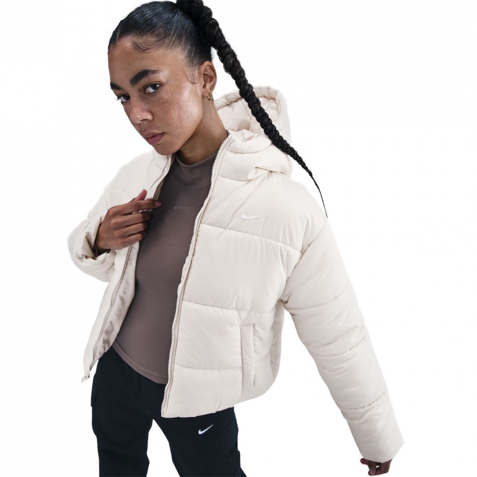 Γυναικείο Μπουφάν Εκρού - Nike Sportswear Classic Puffer