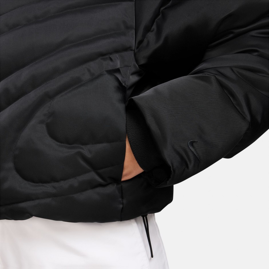 Γυναικείο Μπουφάν Μαύρο - Nike Sportswear Swoosh Series