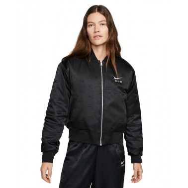 Γυναικείο Μπουφάν NIKE W NSW AIR BMBR JKT Μαύρο DV4372-010 
