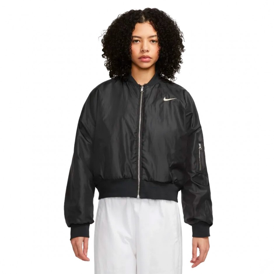 NIKE W NSW FAUX FUR BOMBEER FB8692-010 Black