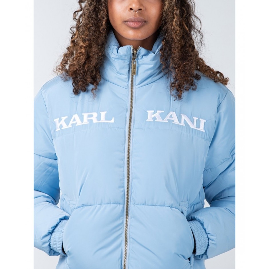 KARL KANI RETRO REVIRSIBLE PUFFER JACKET KW223-042-1-LIGHT BLUE Colorful