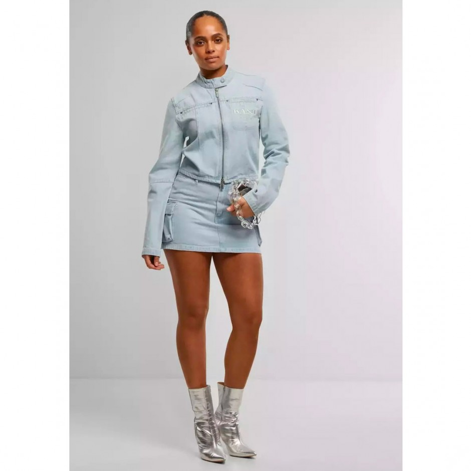 Γυναικείο Μπουφάν Τζιν - Karl Kani Retro Denim Biker