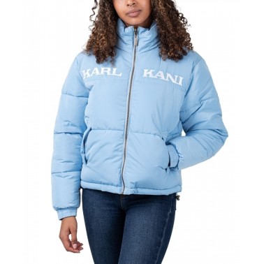 KARL KANI RETRO REVIRSIBLE PUFFER JACKET KW223-042-1-LIGHT BLUE Colorful