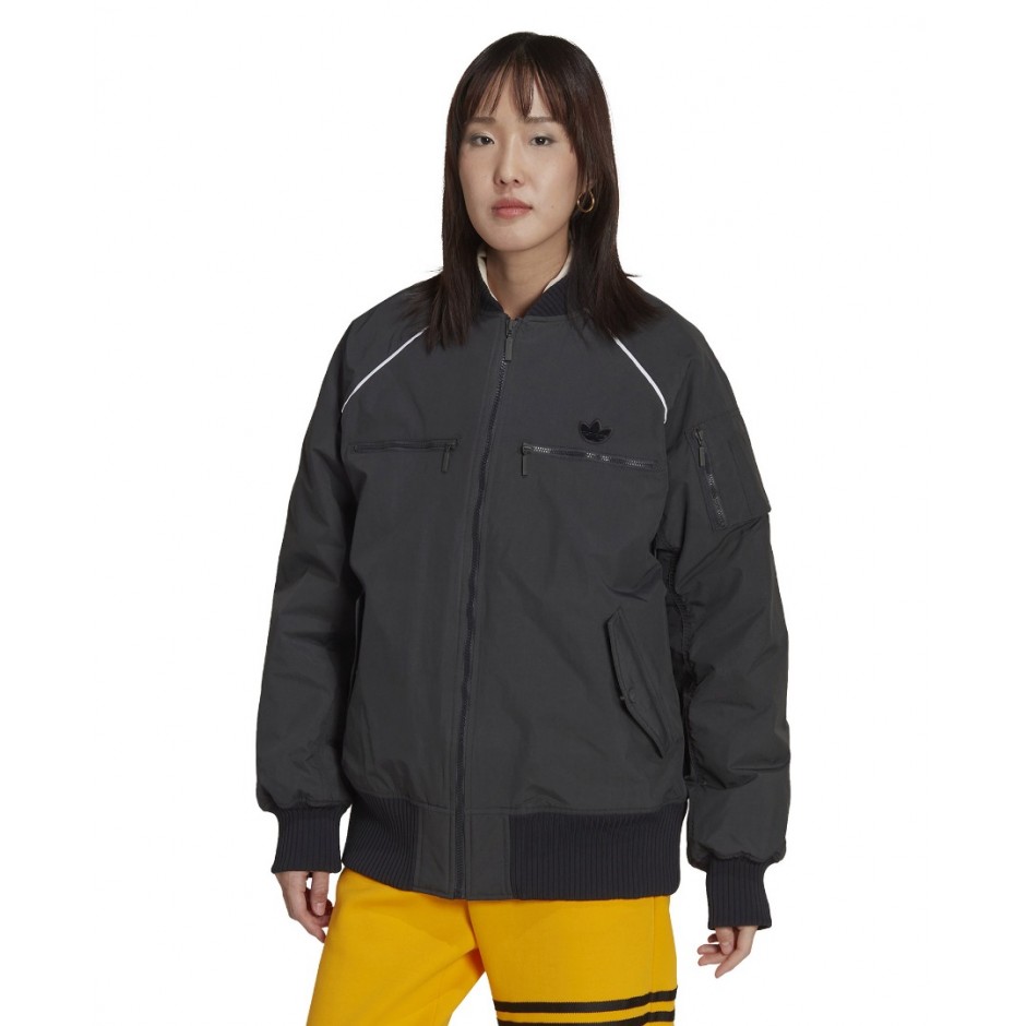 Γυναικείο Μπουφάν adidas Originals BOMBER Ανθρακί HK5233 