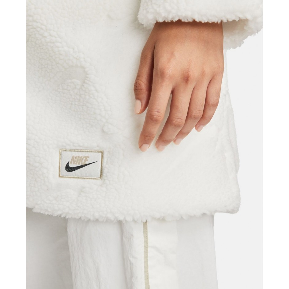 NIKE SPORTSWEAR ICON CLASH WOMEN'S LONG JACKET DD5088-133 Εκρού