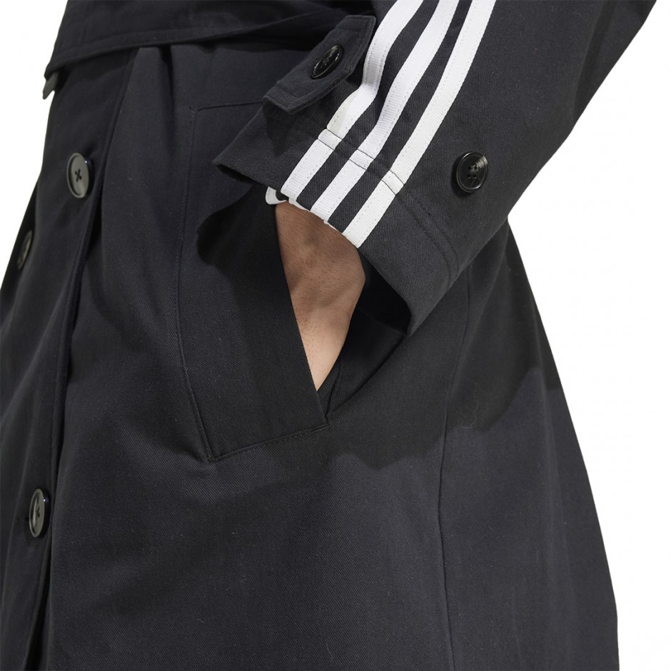 Γυναικείο Μπουφάν Μαύρο - adidas Originals Adicolor Coat