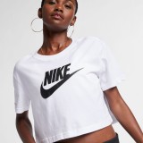 Nike Sportswear Essential Λευκό - Γυναικεία Κοντομάνικη Μπλούζα Εικόνα 4