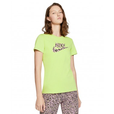 NIKE W NSW PRNT PACK SS TEE CW2499-367 Lime