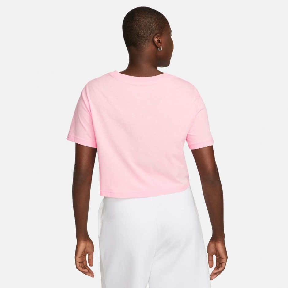 Nike Sportswear Essential Ροζ - Γυναικεία Κοντομάνικη Μπλούζα 