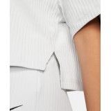 NIKE W NSW RIB JRSY SS TOP Γκρί Εικόνα 2