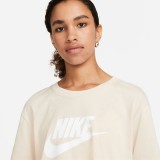 Nike Sportswear Essential Μπέζ - Γυναικεία Κοντομάνικη Μπλούζα  Εικόνα 1