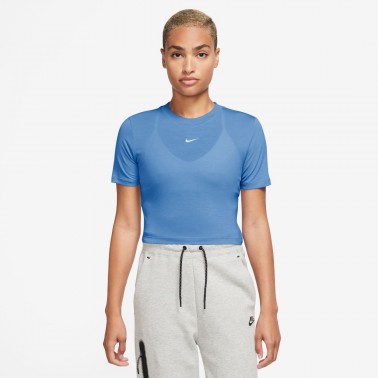 Nike Sportswear Essential Σιέλ - Γυναικείο Crop T-Shirt