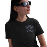 Γυναικείο T-Shirt Μαύρο - Nike Club Εικόνα 1