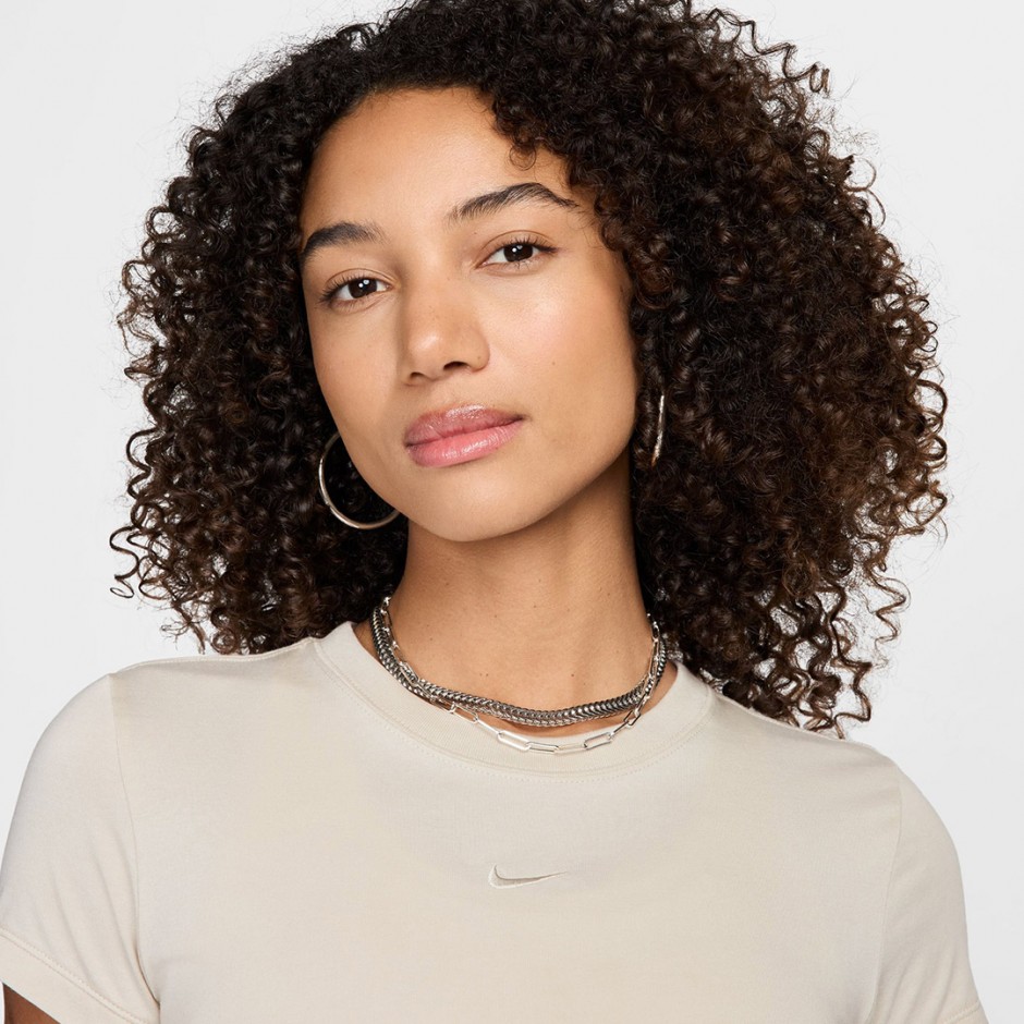 Γυναικείο T-Shirt Εκρού - Nike Sportswear Chill Knit