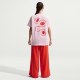 Women's T-Shirt Pink - Nike Sportswear Classic Image 2