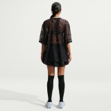 NIKE W NK CHILL WVN LACE JERSEY IM8387-010 Μαύρο Εικόνα 2