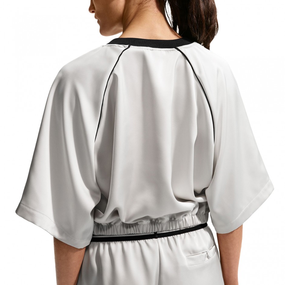 NIKE SPORTSWEAR OVERSIZED SATIN TOP IH1330-072 Ecru