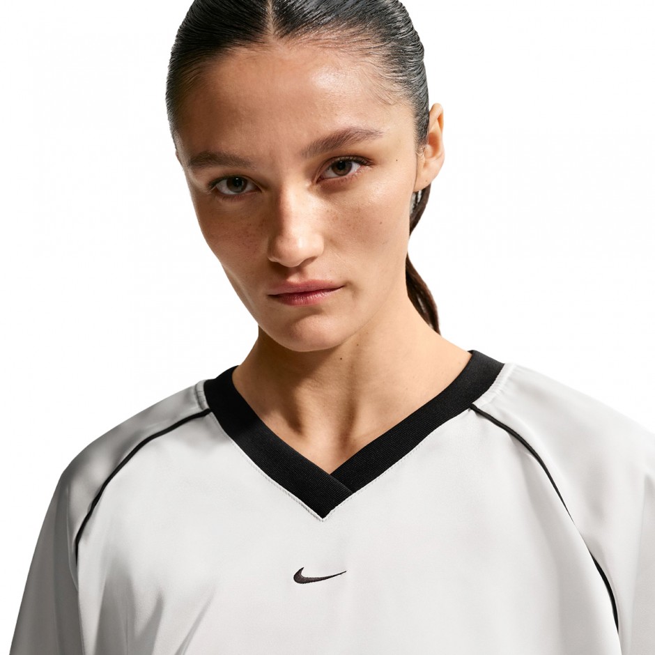 NIKE SPORTSWEAR OVERSIZED SATIN TOP IH1330-072 Ecru