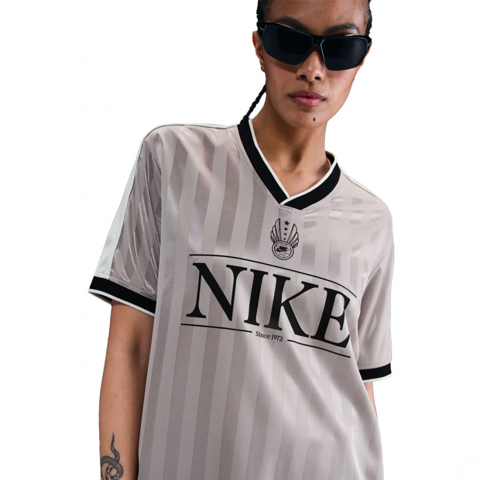 Γυναικεία Φανέλα Γκρι - Nike Sportswear V-Neck Jersey